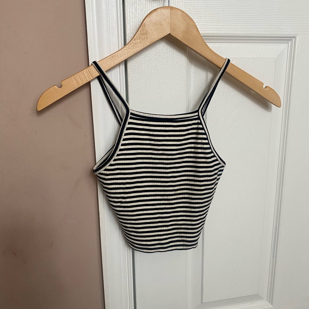 Forever 21 Striped Crop Top